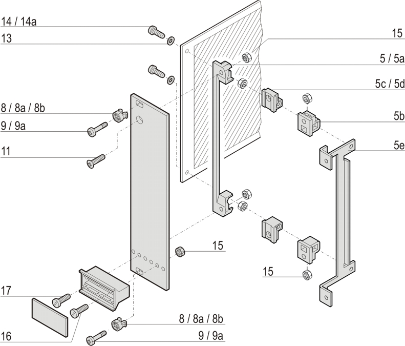 ברגים למארז 19 אינץ SCHROFF 21101-101